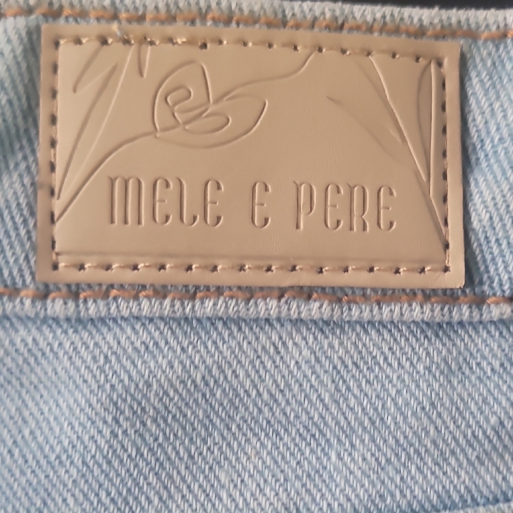 Light Blue Distressed Denim Shorts - Picture 5 of 16